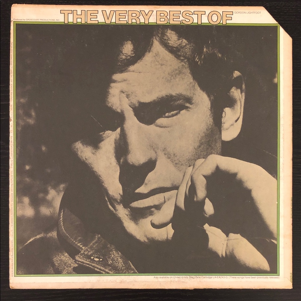 The Very Best Of Gordon Lightfoot Vinyl Lp Record Album Beige